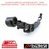 OUTBACK ARMOUR SUSPENSION KITS - REAR ADJ BYPASS - TRAIL FITS ISUZU D-MAX 2012 +